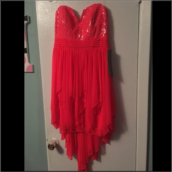 Hot Coral Special Occassion Dress