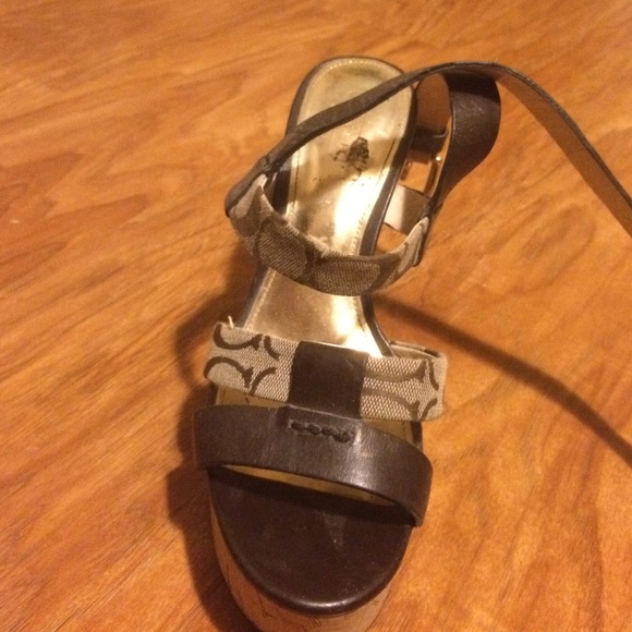 Coach wedges size 7