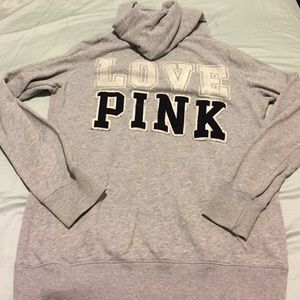VS Pink Gray Hoodie