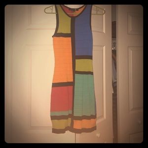 Color block bodycon dress