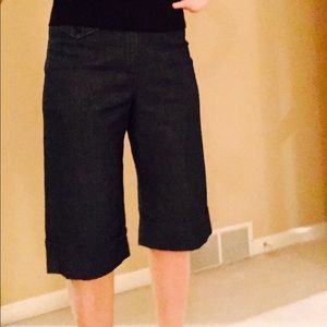 Dressy Denim Gaucho Pants