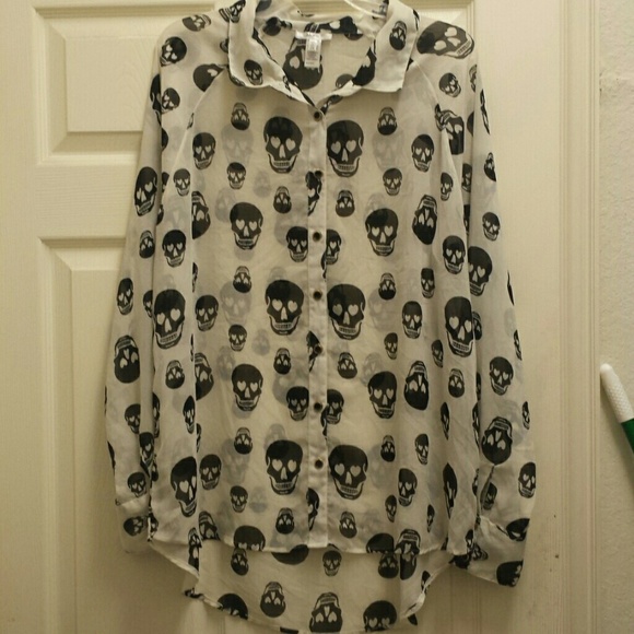 Skull blouse 2X