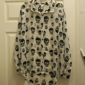 Skull blouse 2X