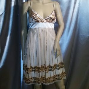 Gold Sequin Cocktail Dress