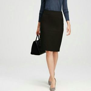 Sleek black pencil skirt