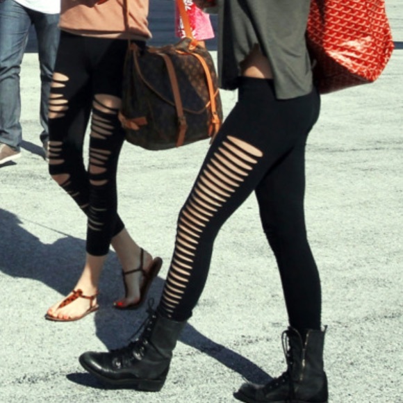 Slit leggings