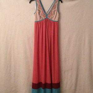 NWOT Margo + Sebastian Maxi Dress in Aztec Red