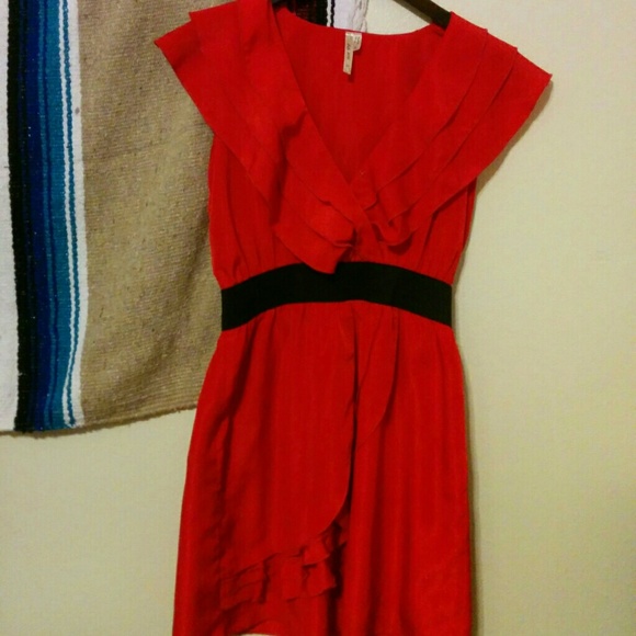Hello Miss red ruffle dress