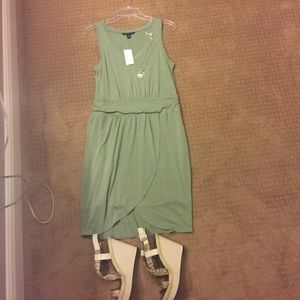 Banana Republic dress with front slit. Nice fit.