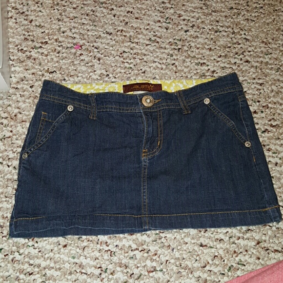 Mini jean skirt