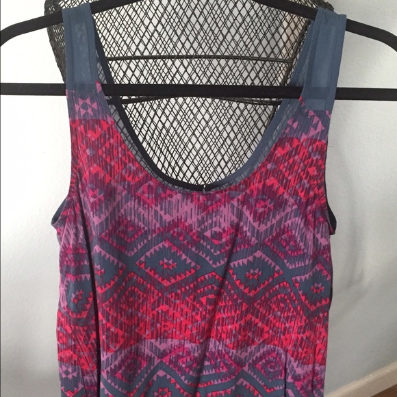 Aztec print tank top