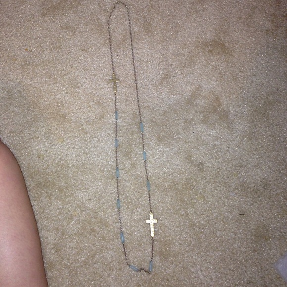 Gold cross necklace