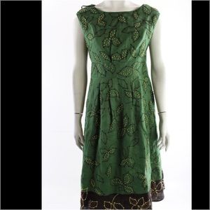 New LAFAYETTE 148 NEW YORK Green Multi Work dres