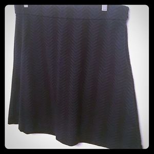 A line mini in dark blue and black chevron