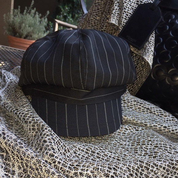 pinstripe newsboy cap