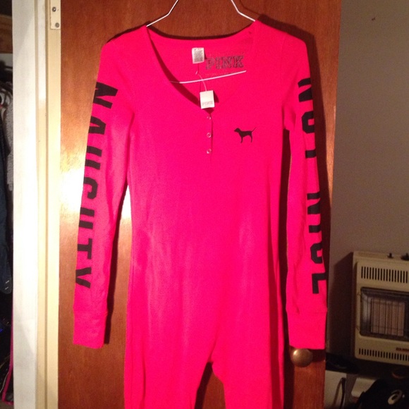 BRIGHT RED Victoria's Secret Onesie