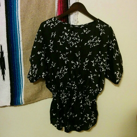 Black Bird blouse