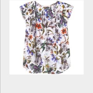 Rebecca Taylor grey gardens silk blouse size 4