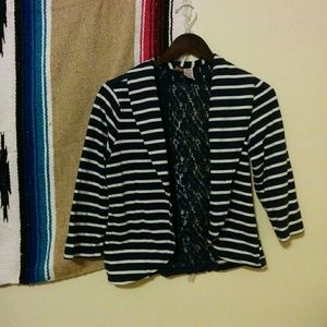 Cotton blazer style Cardigan