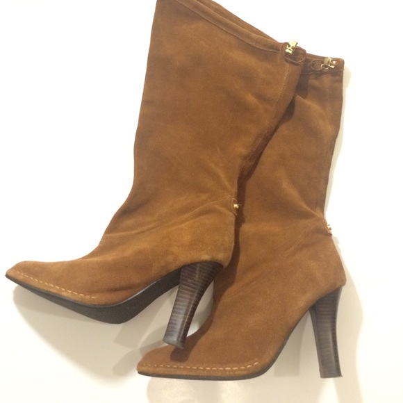 Hot In Hollywood Suede Boots - Picture 2 of 6