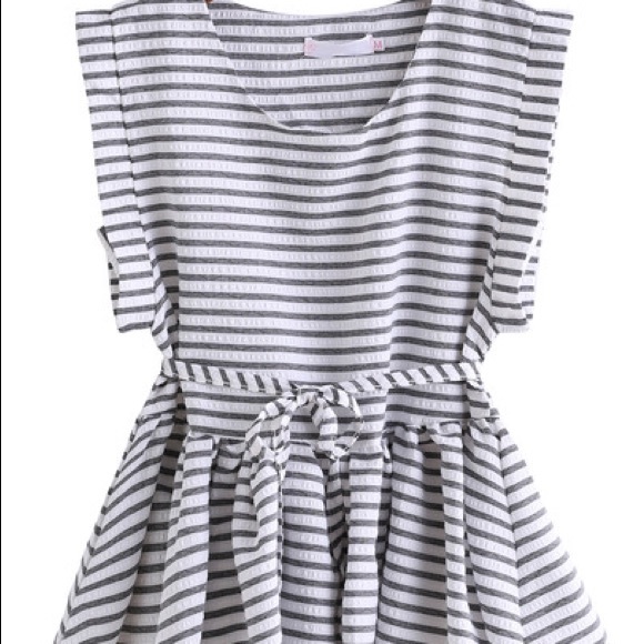 Striped Hem Top
