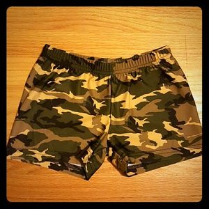 Camo spandex shorts