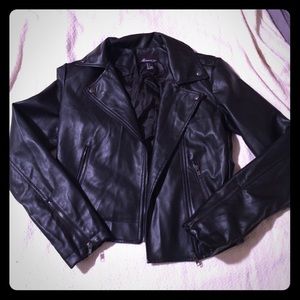 Small Forever 21 Faux Leather Jacket.