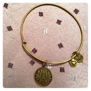 Alex & Ani Gold Lotus flower Bracelet