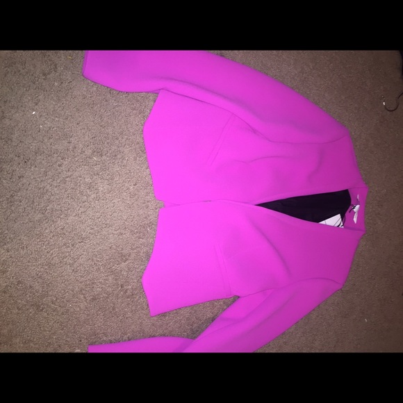 Hot pink dvf blazer