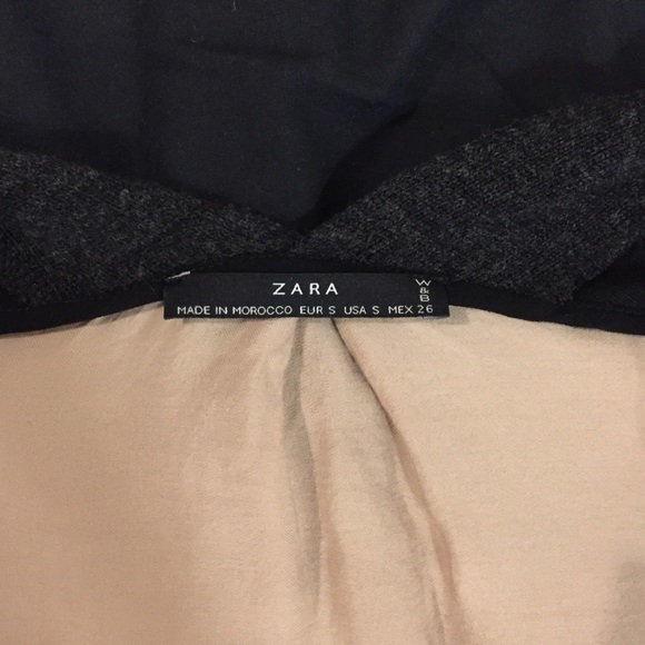 ZARA Light Black/Beige Blazer - Picture 4 of 4