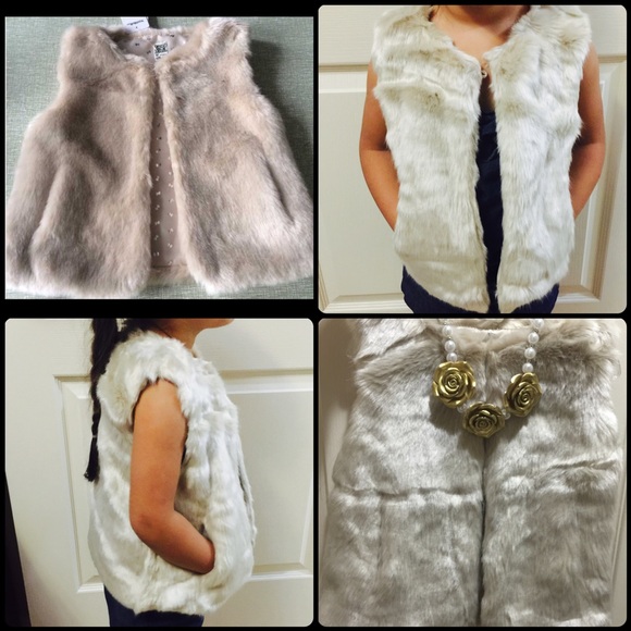Kids fur vest