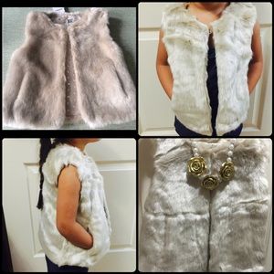 Kids fur vest