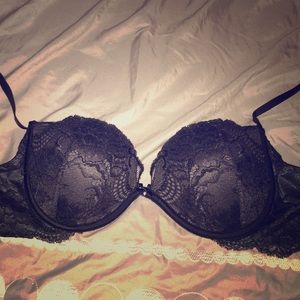 Victoria Secret Black Lace Push Up Bra
