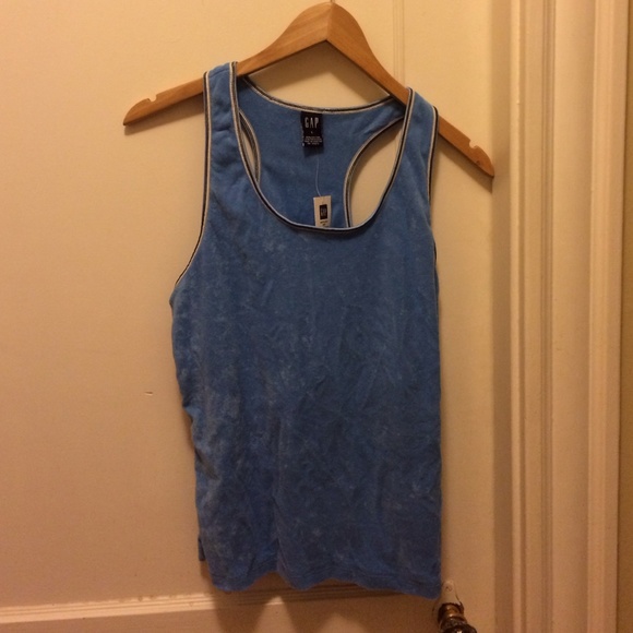NWT Gap velour racer back tank with bra top