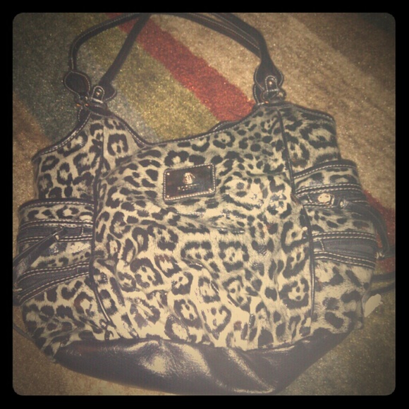 Large Rosetti Cheetah Print Purse