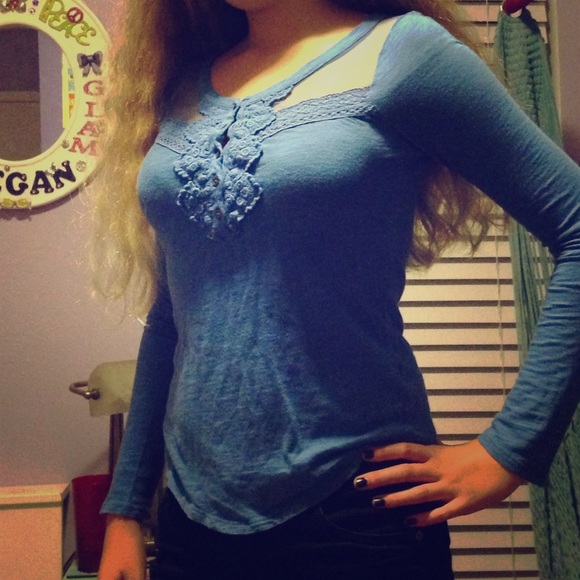 Blue Long Sleeve Shirt