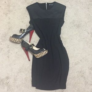 Black midi dress