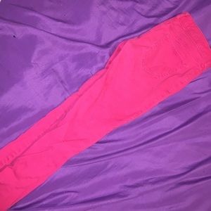 Pink Hollister skinny pants