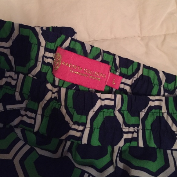 Navy/green/white Polazzo pants - Picture 2 of 2