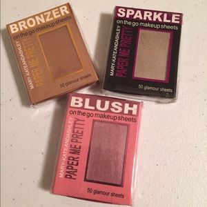 New on the go makeup sheet sets of 3