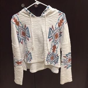 tribal printed hoodie