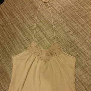 Spaghetti halter top