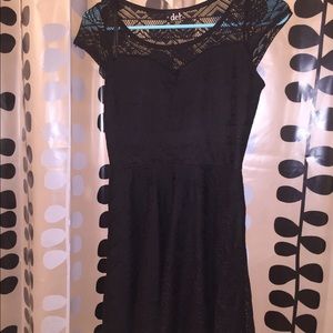 Black lace dress