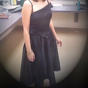 Black tea length dress