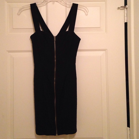 ✨Final sale✨Mini black zip up dress from H&M