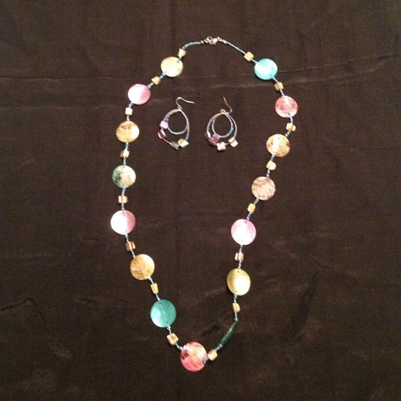Necklace and earrings
