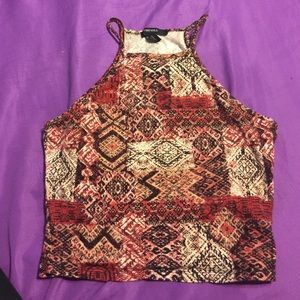 Forever 21 burgundy crop top