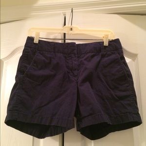 Navy J Crew Shorts
