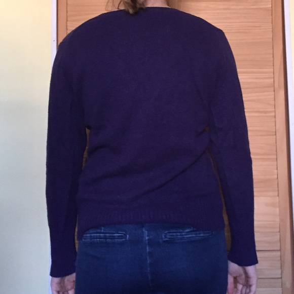 Old Navy Purple V-Neck Sweater - Picture 2 of 2