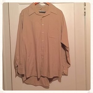 {Geoffrey Beene} Tan Shirt, XL
